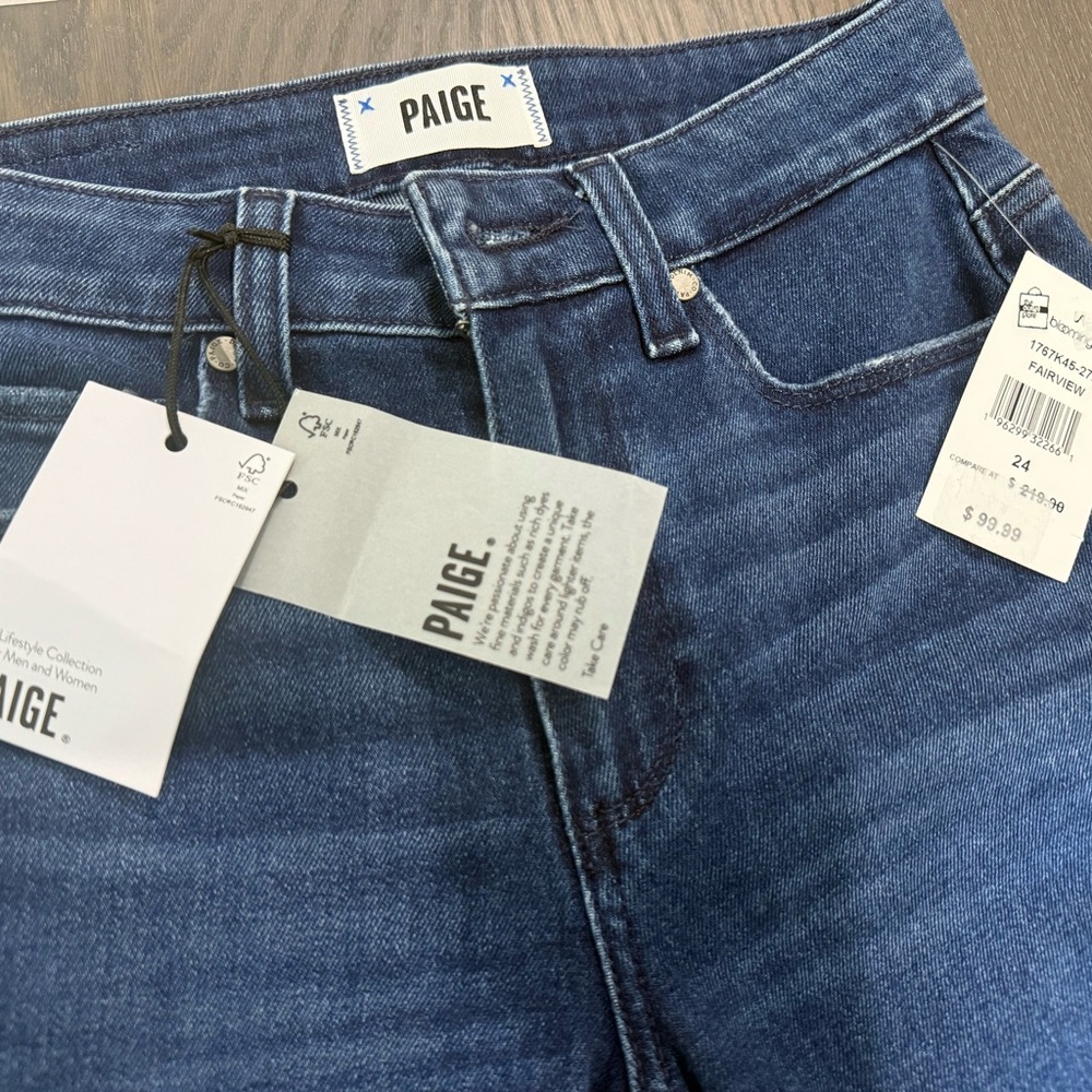 PAIGE Indigo Blue Denim Jeans